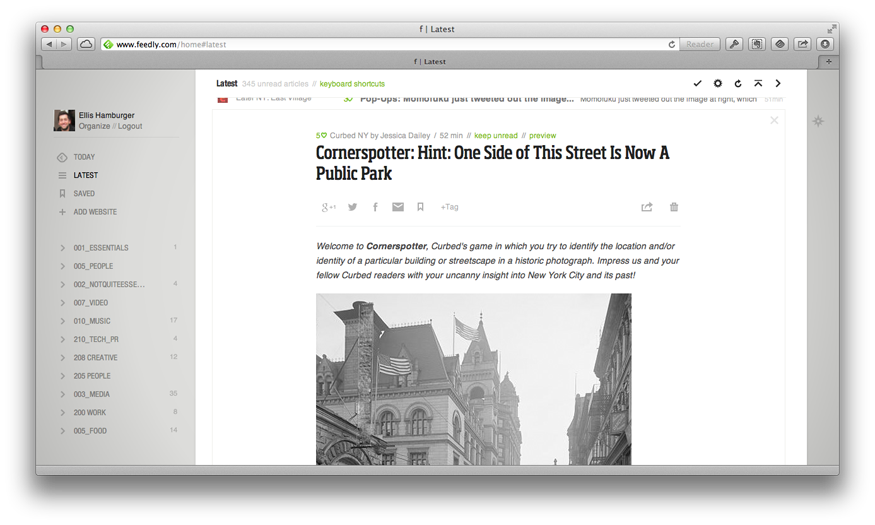 feedly client for mac